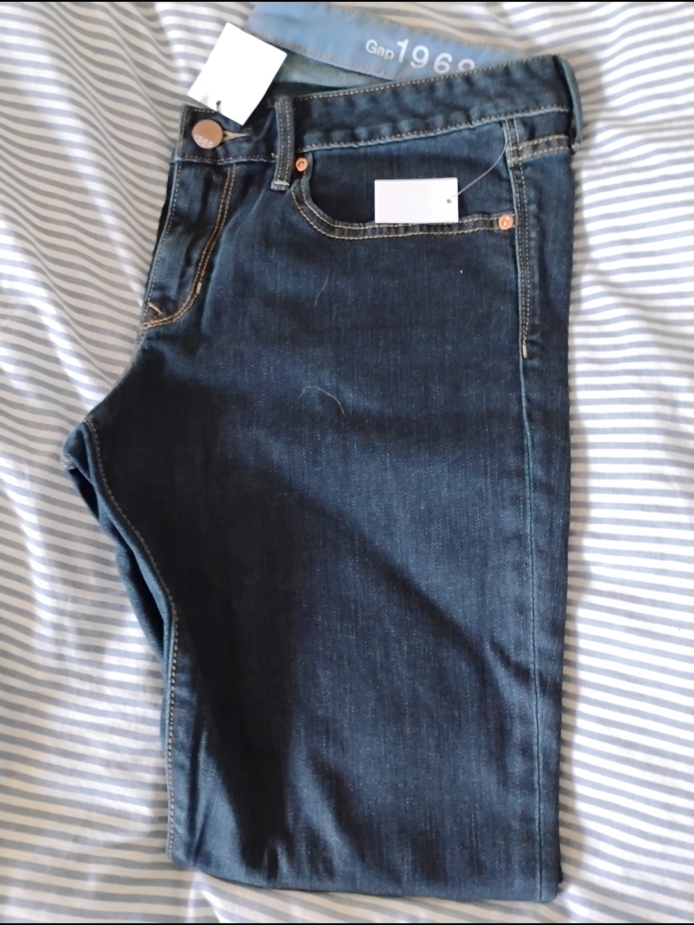 GAP Always Skinny Womens Jeans in Dark Blue Wash